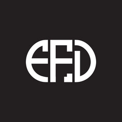FFD letter technology logo design on black background. FFD creative initials letter IT logo concept. FFD setting shape design
