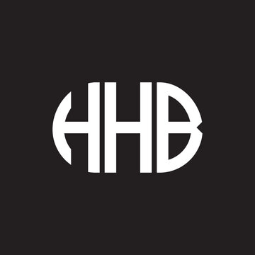 HHB letter technology logo design on black background. HHB creative initials letter IT logo concept. HHB setting shape design
