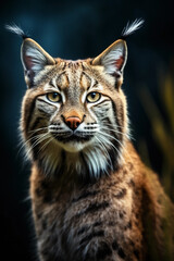 Bobcat in its Natural Habitat. Majestic Portrait. Wildlife Animal. Generative ai