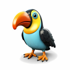 Fototapeta premium 3d toucan bird 3d rendered
