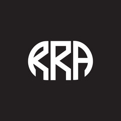 RRA letter technology logo design on black background. RRA creative initials letter IT logo concept. RRA setting shape design
