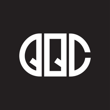 QQC letter technology logo design on black background. QQC creative initials letter IT logo concept. QQC setting shape design
