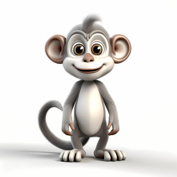 3d rendered illustration of a  monkey