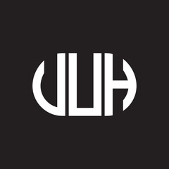 VVH letter technology logo design on black background. VVH creative initials letter IT logo concept. VVH setting shape design
