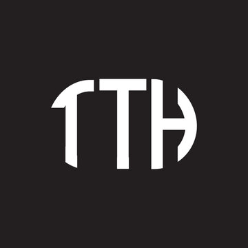 JTH letter technology logo design on black background. JTH creative initials letter IT logo concept. JTH setting shape design
