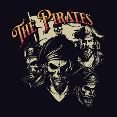 The Pirates Vector Art, Illustration and Graphic
