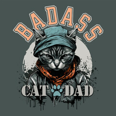 Bad Cat Vector Art, Illustration and Graphic