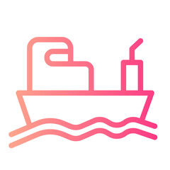  Boat line icon
