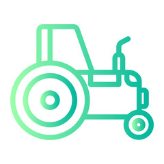 tractor line icon