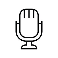Mic microphone studio vector icon