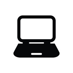 Laptop computer notebook vector icon