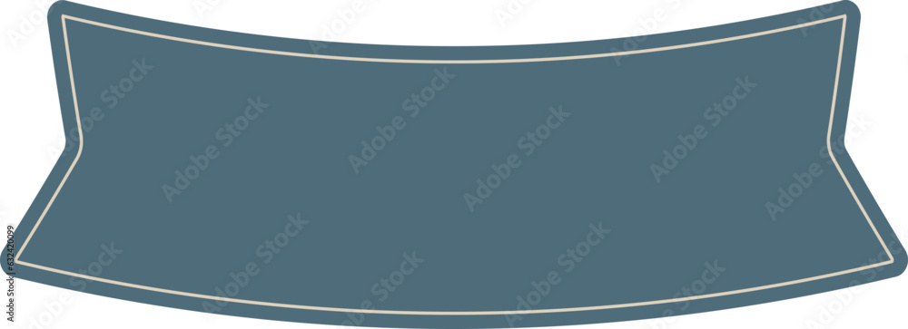 Poster vector blank frame and label blue color