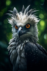 Fototapeta premium Harpy Eagle in the Jungle. Majestic Portrait. Wildlife Animal. Generative ai