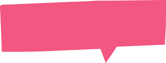 Vector speech bubble icon pink color