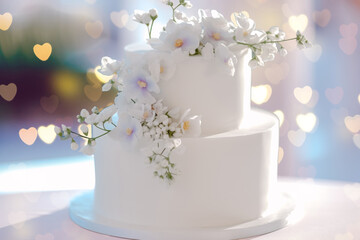 simple and elegant wedding cake