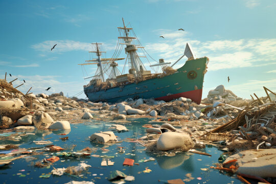 image of marine pollution