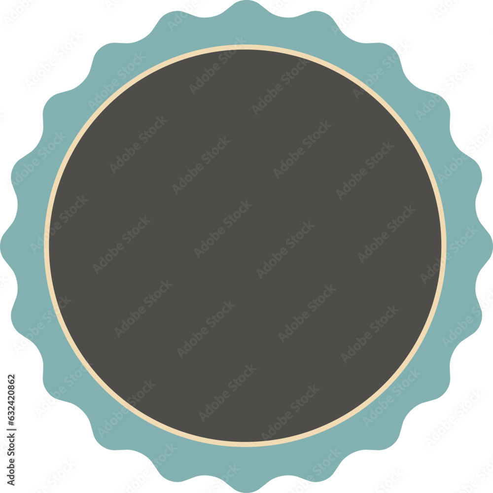 Poster vector blank frame and label