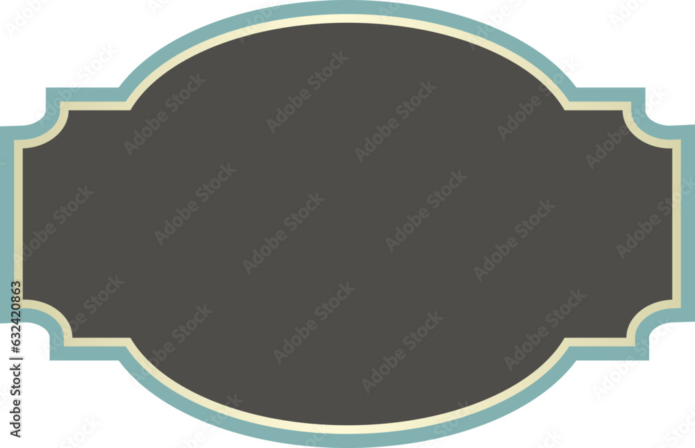 Aufkleber Vector blank frame and label 