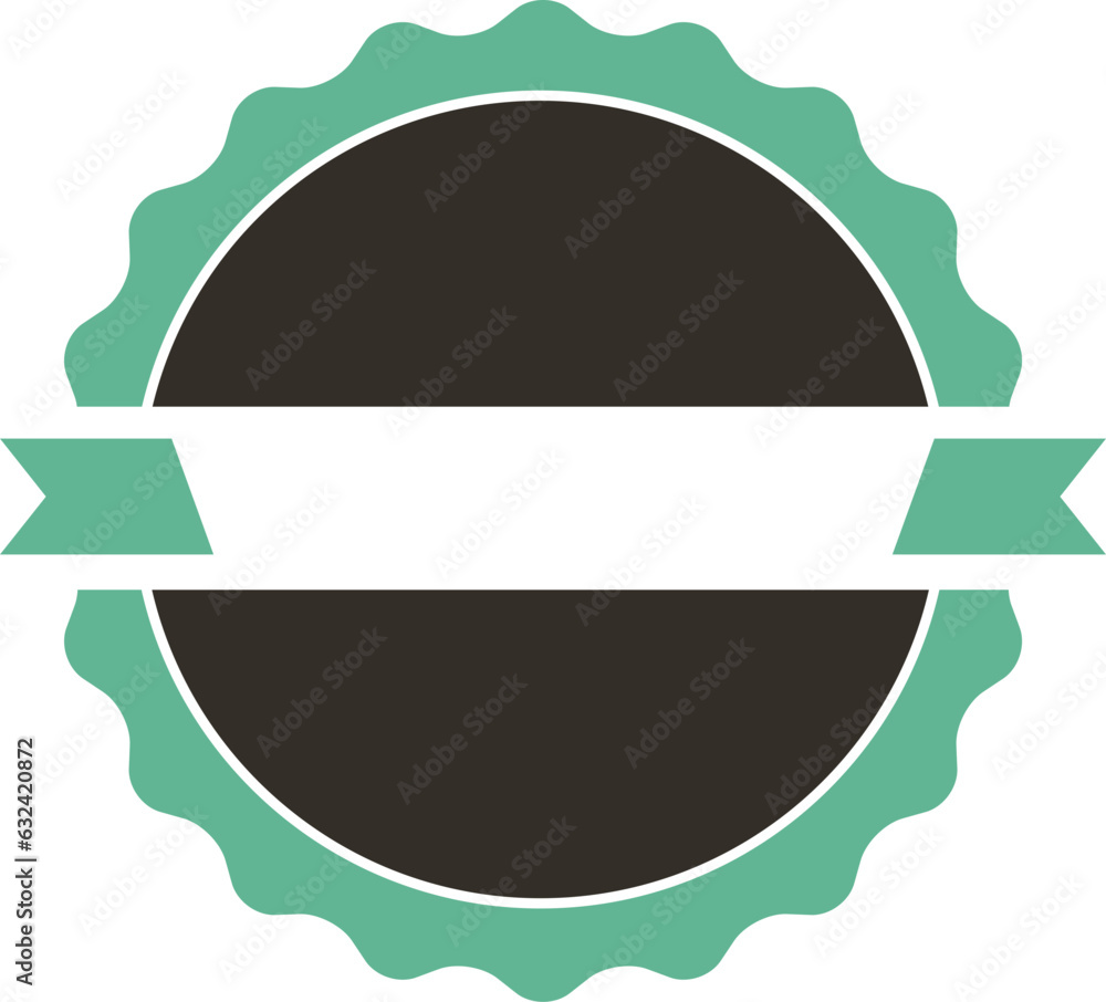 Aufkleber vector blank frame label and ribbon