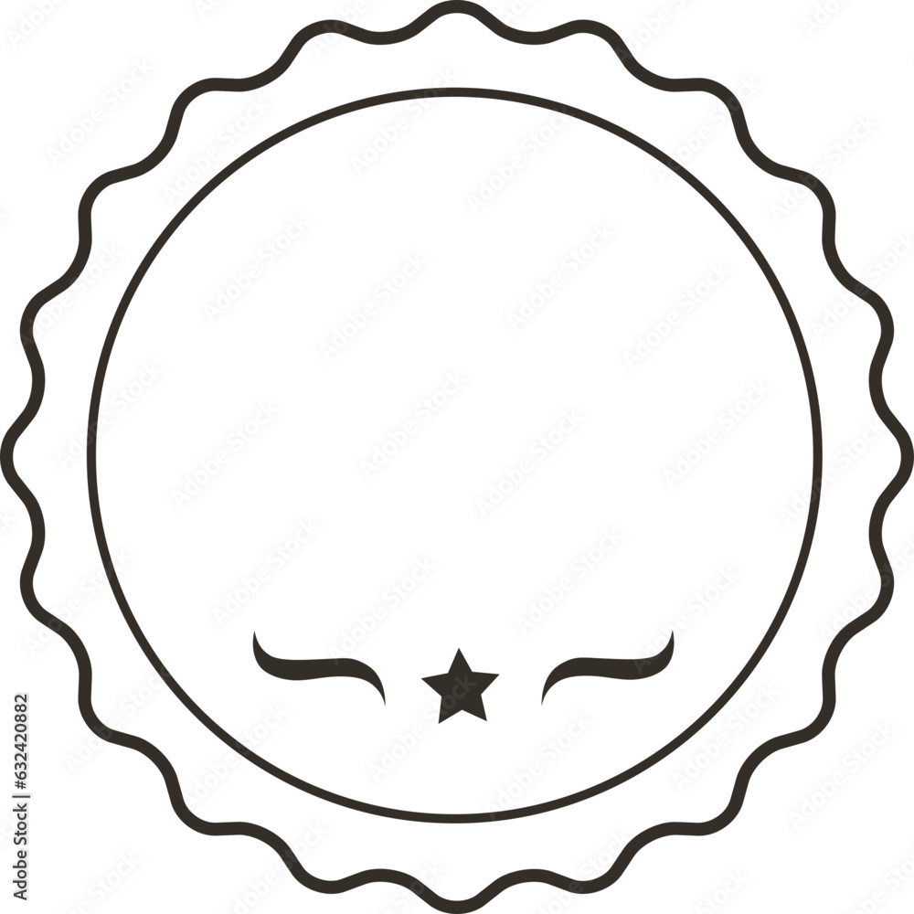 Poster vector blank frame and label