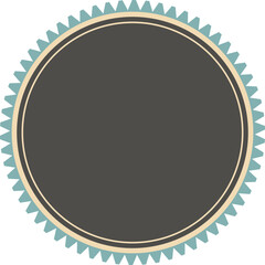 Vector blank frame and label 