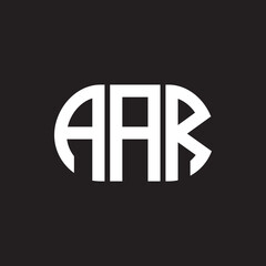 AAR letter technology logo design on black background. AAR creative initials letter IT logo concept. AAR setting shape design

