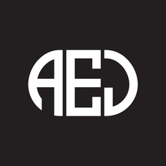 AEC letter technology logo design on black background. AEC creative initials letter IT logo concept. AEC setting shape design
