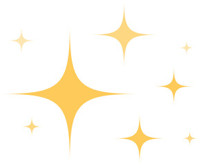 Vector flat star sparkle firework, Decoration twinkle, shiny flash.