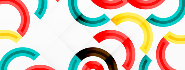 Colorful circle abstract background with vibrant and eye-catching design that incorporates a variety of different shades and hues creating a swirling, dynamic effect