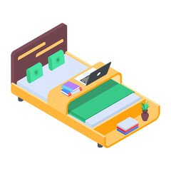 Pack of Bedroom Isometric Icons  

