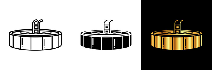 The Pool Icon represents a refreshing and inviting pool, perfect for relaxation, recreation, and swimming. 