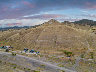Fototapeta na wymiar Aerial photo Salida Mountain Colorado USA