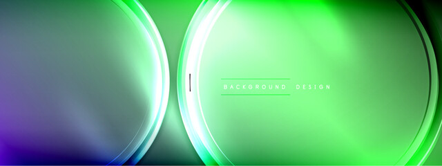 Vector abstract background - liquid transparent bubble shapes on fluid gradient with shadows and light effects