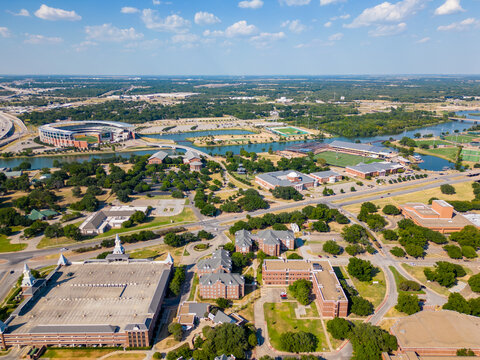 Drone photo Baylor University Waco Texas