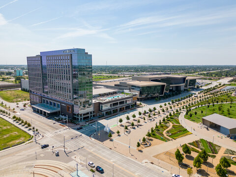 Aerial photo Omni Hotel and Convention Center Oklahoma City OK