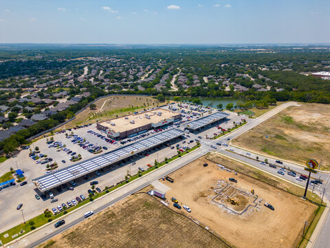 Aerial photo Bucees Buc ees gas station Denton Texas