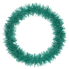 Christmas wreath on white background. 3d render. PNG file