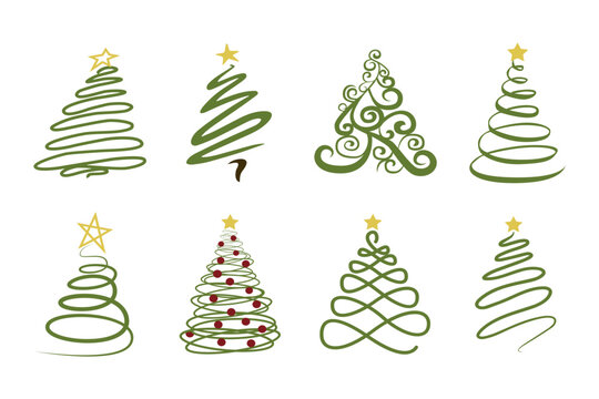Swirly Christmas tree
