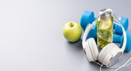 Healthy lifestyle, sport and diet concept