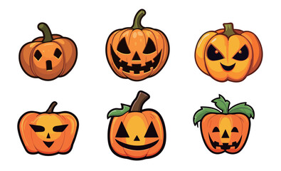 ハロウィンのかぼちゃのイラスト