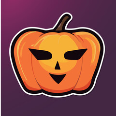 ハロウィンのかぼちゃのイラスト