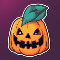 Fototapeta premium ハロウィンのかぼちゃのイラスト