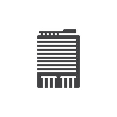 Business office building vector icon