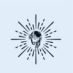 Obraz premium THESE HIGH QUALITY JESUS VECTOR FOR USING VARIOUS TYPES OF DESIGN WORKS LIKE T-SHIRT, LOGO, TATTOO AND HOME WALL DESIGN