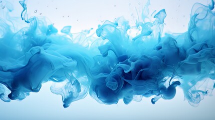 Fototapeta na wymiar blue blast liquid ink background copy space