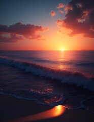 beach, clouds,paradise,Horizon, Sunset, Sun, Ocean, IA
