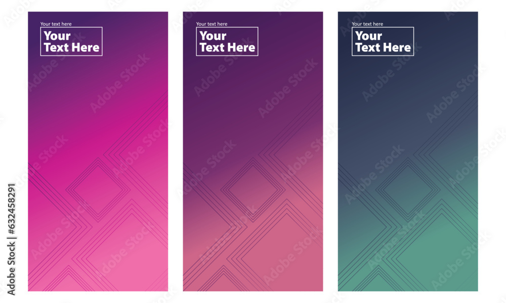 Poster abstract pattern background with line gradient texture for minimal dynamic cover design. placard pos