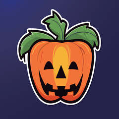 ハロウィンのかぼちゃのイラスト