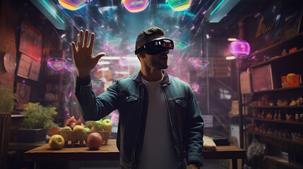 Immersive AR-VR Integration for Enhanced Reality. Imagining a future where augmented reality and virtual reality seamlessly combine to enhance our perception of reality. Generative ai