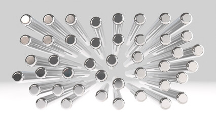 3d rendered illustration of a lot of pills isolated